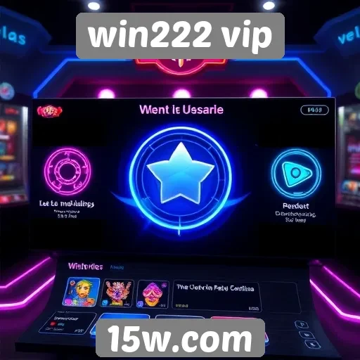 Interface do usuário no win222 vip